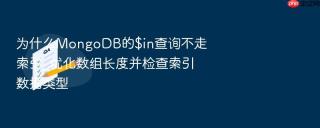为什么mongodb的$in查询不走索引_优化数组长度并检查索引数据类型