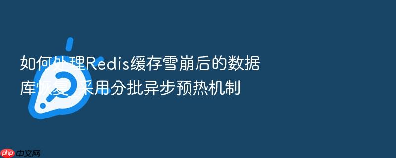 如何处理redis缓存雪崩后的数据库恢复_采用分批异步预热机制