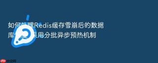 如何处理redis缓存雪崩后的数据库恢复_采用分批异步预热机制