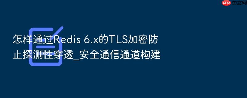 怎样通过redis 6.x的tls加密防止探测性穿透_安全通信通道构建