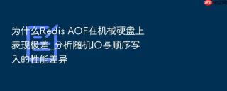 为什么Redis AOF在机械硬盘上表现极差_分析随机IO与顺序写入的性能差异