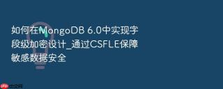 如何在MongoDB 6.0中实现字段级加密设计_通过CSFLE保障敏感数据安全