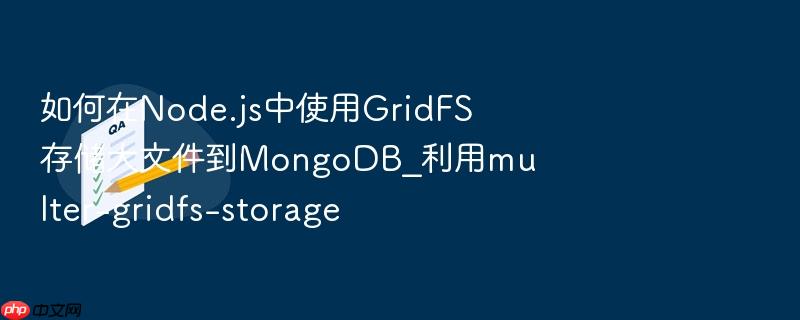 如何在node.js中使用gridfs存储大文件到mongodb_利用multer-gridfs-storage