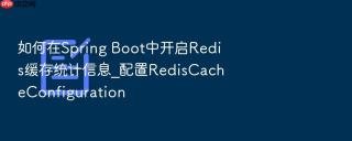 如何在spring boot中开启redis缓存统计信息_配置rediscacheconfiguration