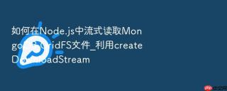如何在node.js中流式读取mongodb gridfs文件_利用createdownloadstream