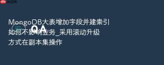 MongoDB大表增加字段并建索引如何不影响业务_采用滚动升级方式在副本集操作
