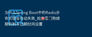 为什么spring boot中的redis分布式锁会自动失效_检查看门狗续期机制与过期时间设置