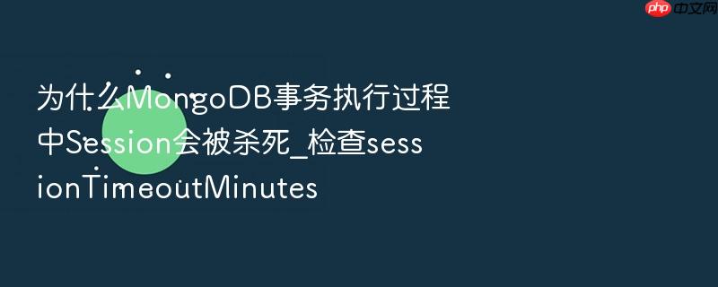为什么mongodb事务执行过程中session会被杀死_检查sessiontimeoutminutes