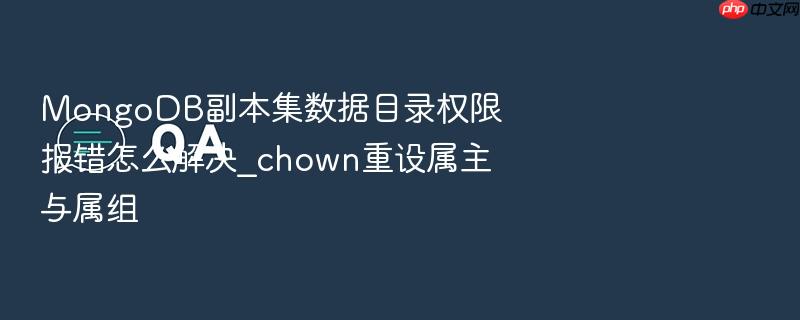mongodb副本集数据目录权限报错怎么解决_chown重设属主与属组