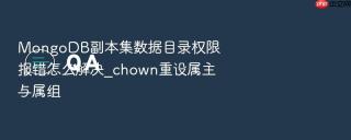 mongodb副本集数据目录权限报错怎么解决_chown重设属主与属组
