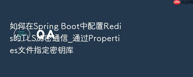 如何在spring boot中配置redis的tls加密通信_通过properties文件指定密钥库