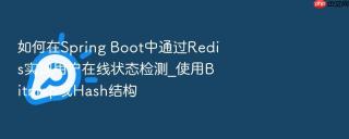 如何在spring boot中通过redis实现用户在线状态检测_使用bitmap或hash结构