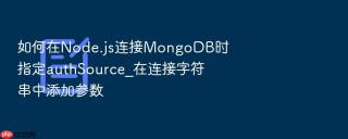 如何在node.js连接mongodb时指定authsource_在连接字符串中添加参数