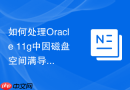 如何处理Oracle 11g中因磁盘空间满导致的无法启动实例？