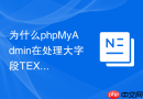 为什么phpMyAdmin在处理大字段TEXT时会截断显示的内容？