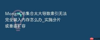MongoDB集合太大导致索引无法完全装入内存怎么办_实施分片或垂直扩容