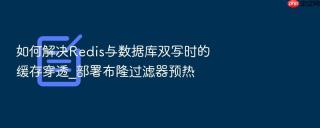 如何解决redis与数据库双写时的缓存穿透_部署布隆过滤器预热