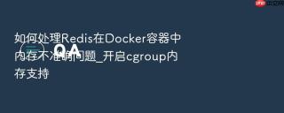 如何处理redis在docker容器中内存不准确问题_开启cgroup内存支持