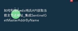 如何利用Redis哨兵API获取当前主节点地址_集成SentinelGetMasterAddrByName