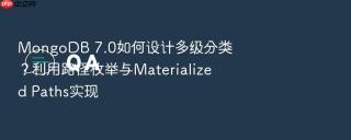 MongoDB 7.0如何设计多级分类？利用路径枚举与Materialized Paths实现