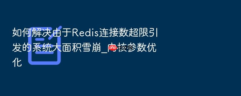 如何解决由于redis连接数超限引发的系统大面积雪崩_内核参数优化