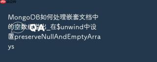 mongodb如何处理嵌套文档中的空数组溢出_在$unwind中设置preservenullandemptyarrays