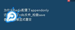 为什么redis配置了appendonly还是生成了rdb文件_检查save参数是否被显式置空