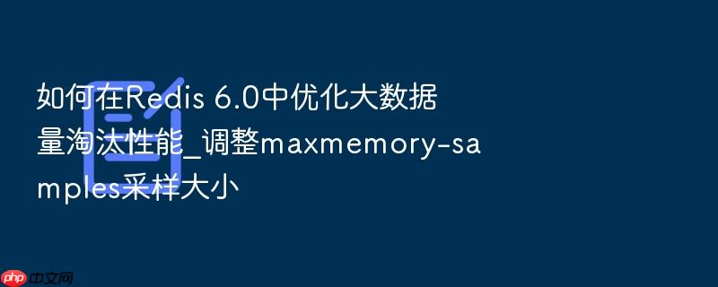 如何在redis 6.0中优化大数据量淘汰性能_调整maxmemory-samples采样大小