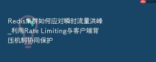 Redis集群如何应对瞬时流量洪峰_利用Rate Limiting与客户端背压机制协同保护