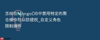 怎样在mongodb中禁用特定的聚合操作符以防提权_自定义角色限制操作