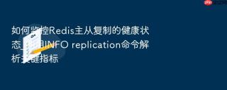 如何监控Redis主从复制的健康状态_利用INFO replication命令解析关键指标