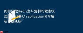 如何监控redis主从复制的健康状态_利用info replication命令解析关键指标