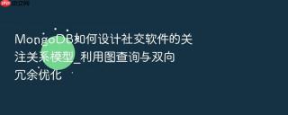 mongodb如何设计社交软件的关注关系模型_利用图查询与双向冗余优化