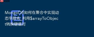 mongodb如何在聚合中实现动态字段名_利用$arraytoobject转换键值对