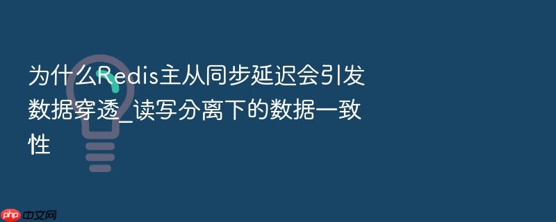 为什么redis主从同步延迟会引发数据穿透_读写分离下的数据一致性