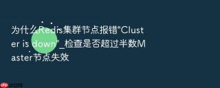 为什么redis集群节点报错\