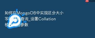 如何在mongodb中实现区分大小写的精确查询_设置collation校对规则参数