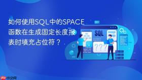 如何使用sql中的space函数在生成固定长度报表时填充占位符?