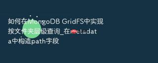 如何在mongodb gridfs中实现按文件夹层级查询_在metadata中构造path字段