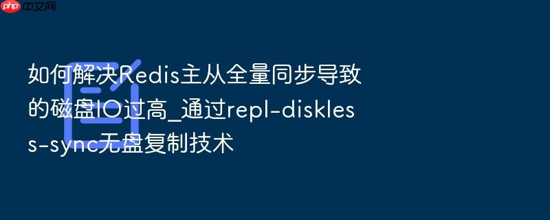 如何解决redis主从全量同步导致的磁盘io过高_通过repl-diskless-sync无盘复制技术