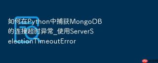 如何在python中捕获mongodb的连接超时异常_使用serverselectiontimeouterror