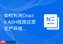 如何利用Oracle ASH视图还原生产环境故障前的最后十分钟？