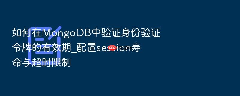 如何在mongodb中验证身份验证令牌的有效期_配置session寿命与超时限制