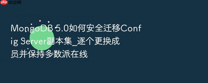 mongodb 5.0如何安全迁移config server副本集_逐个更换成员并保持多数派在线