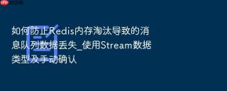 如何防止redis内存淘汰导致的消息队列数据丢失_使用stream数据类型及手动确认
