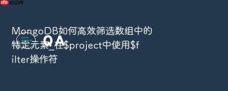 mongodb如何高效筛选数组中的特定元素_在$project中使用$filter操作符