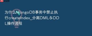为什么mongodb事务中禁止执行createindex_分离dml与ddl操作流程