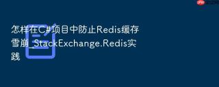 怎样在c#项目中防止redis缓存雪崩_stackexchange.redis实践