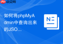 如何将phpMyAdmin中查询出来的JSON字段格式化展开查看？