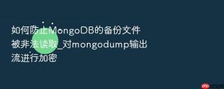 如何防止mongodb的备份文件被非法读取_对mongodump输出流进行加密